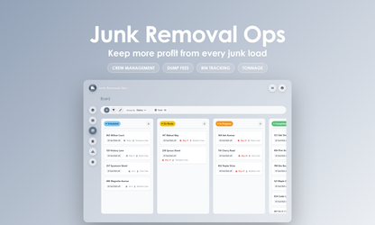 Junk Removal Ops - Kanban