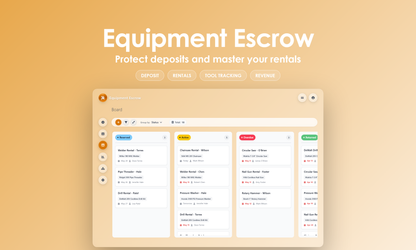 Equipment Escrow - Kanban