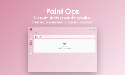 Paint Ops - Kanban