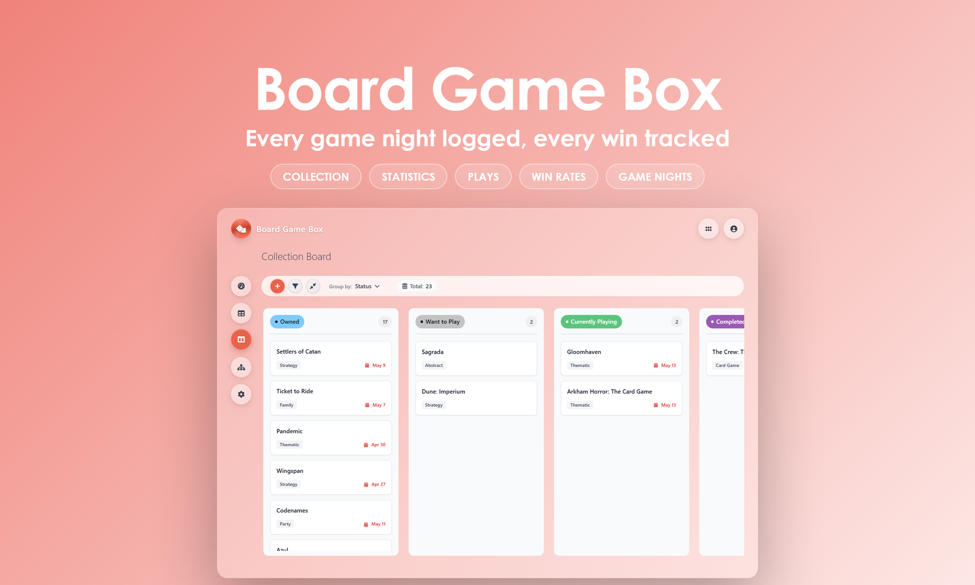 Board Game Box - Kanban