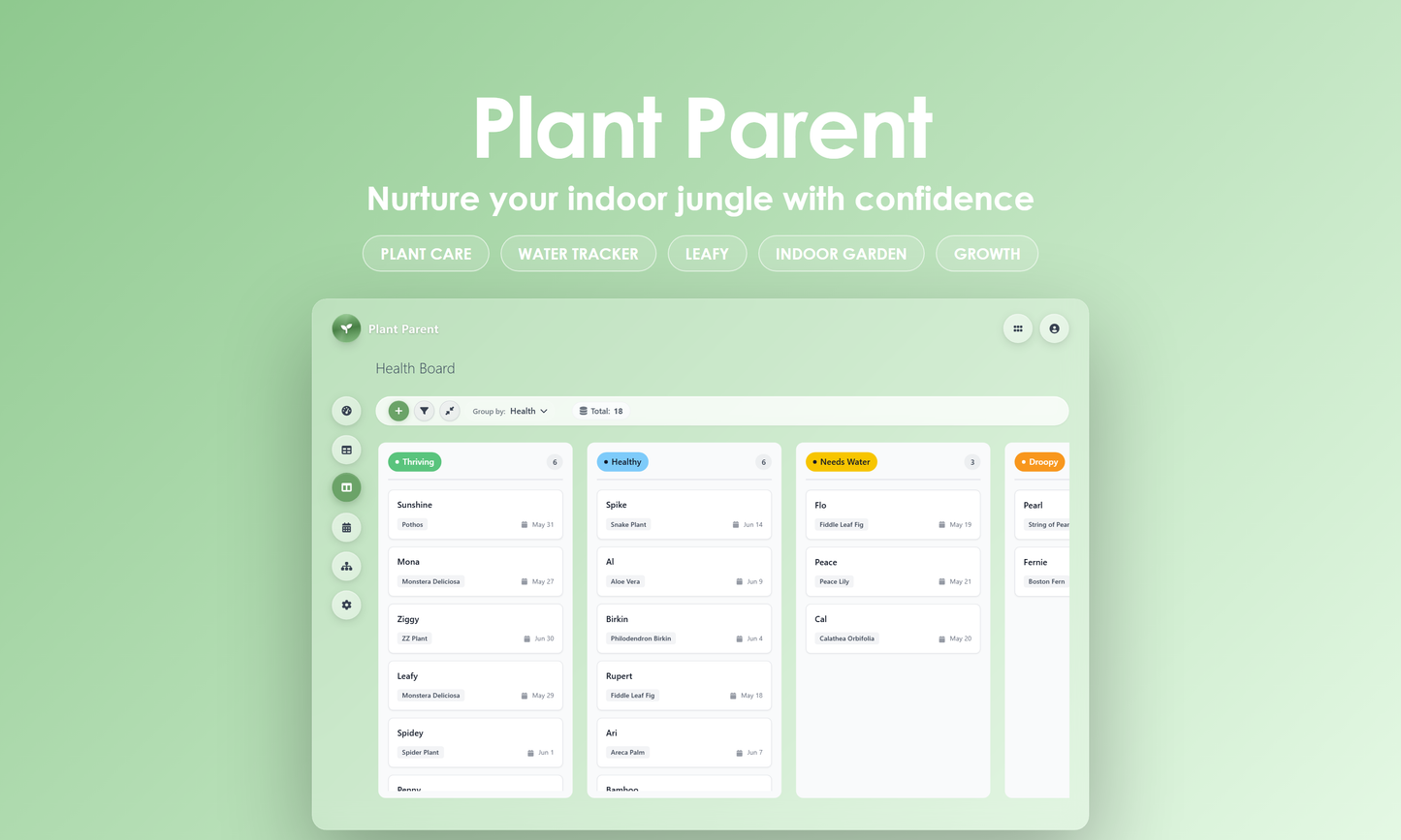 Plant Parent - Kanban