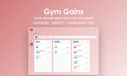 Gym Gains - Kanban