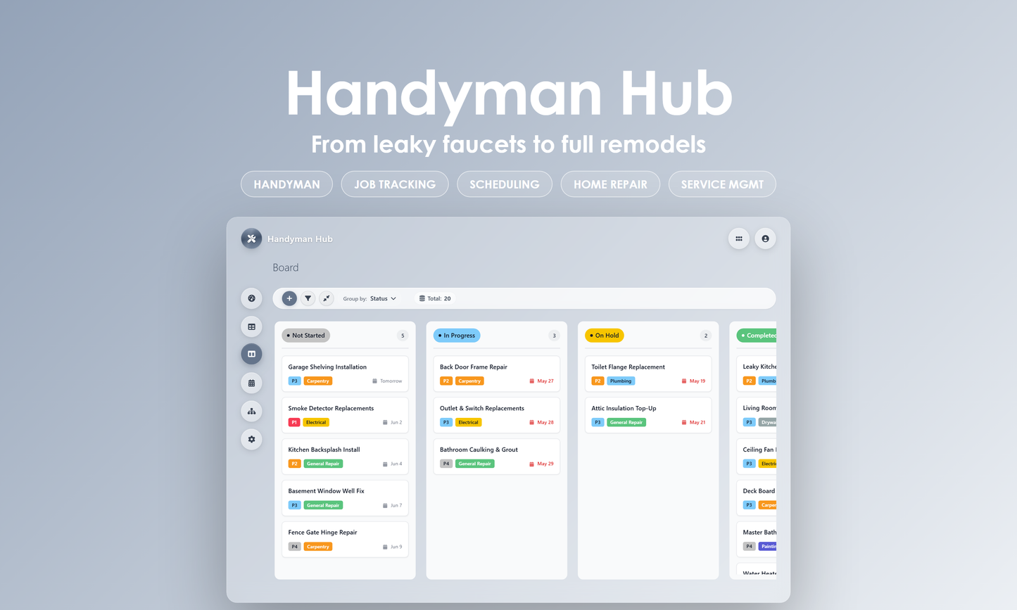 Handyman Hub - Kanban