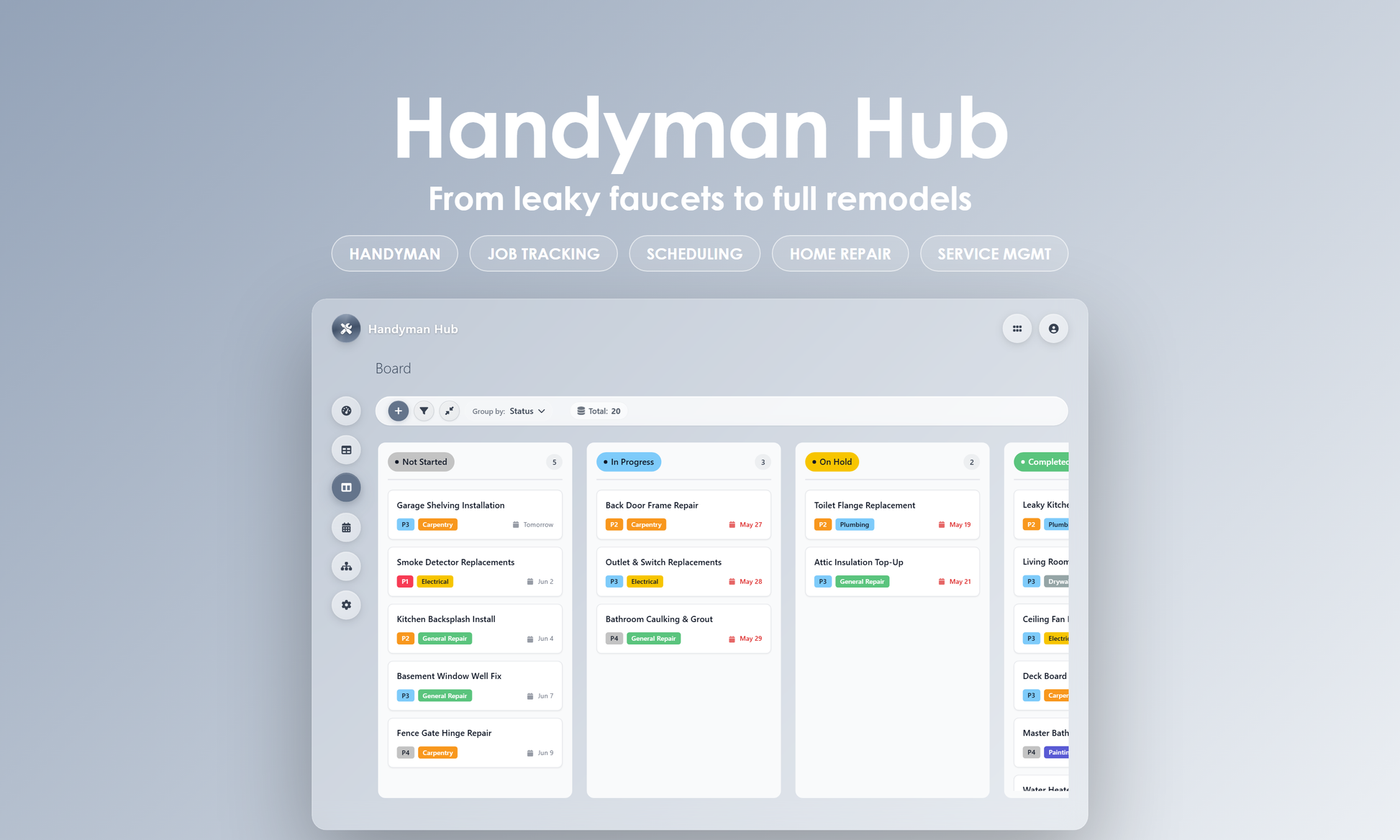 Handyman Hub - Kanban