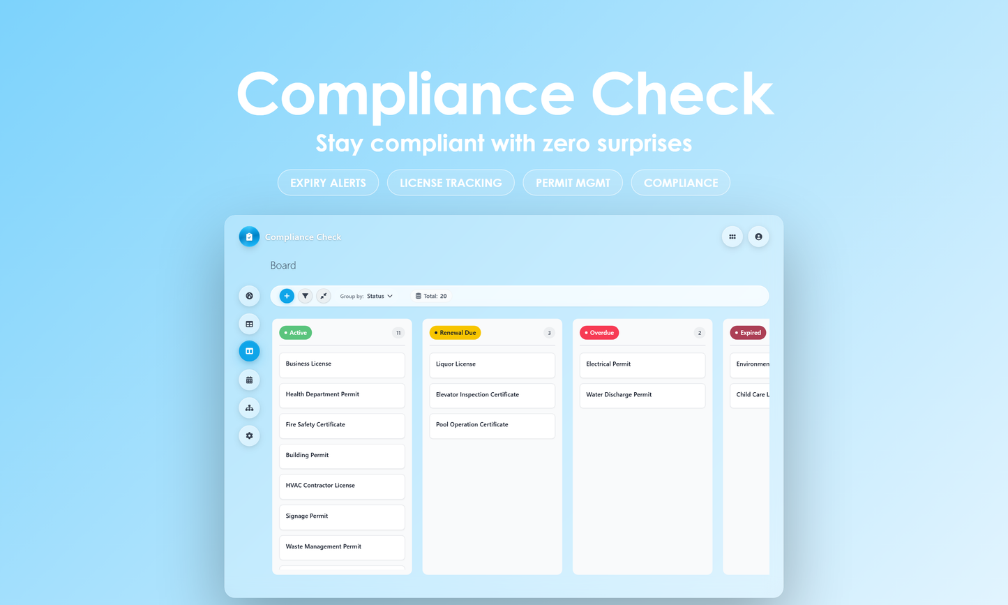 Compliance Check - Kanban