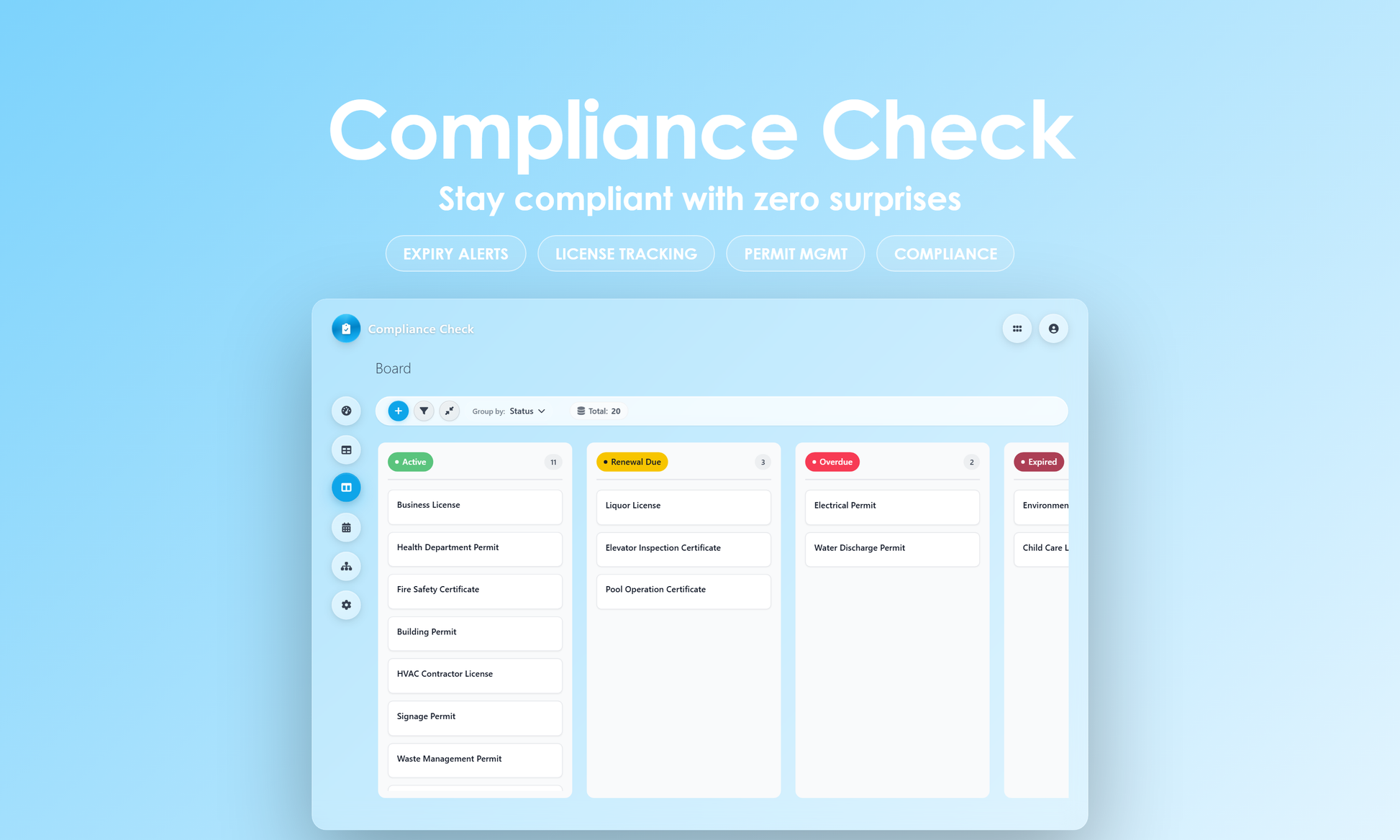 Compliance Check - Kanban