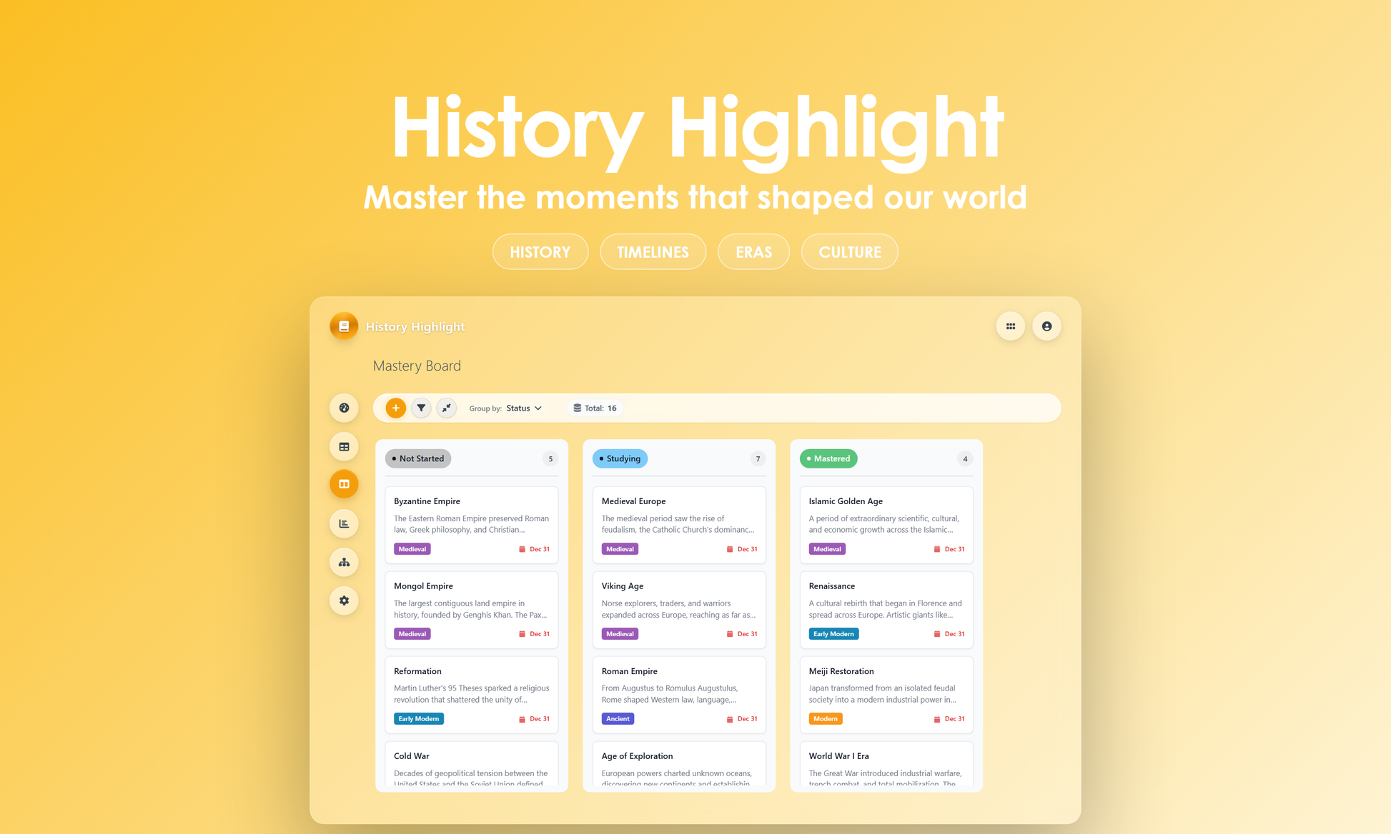 History Highlight - Kanban
