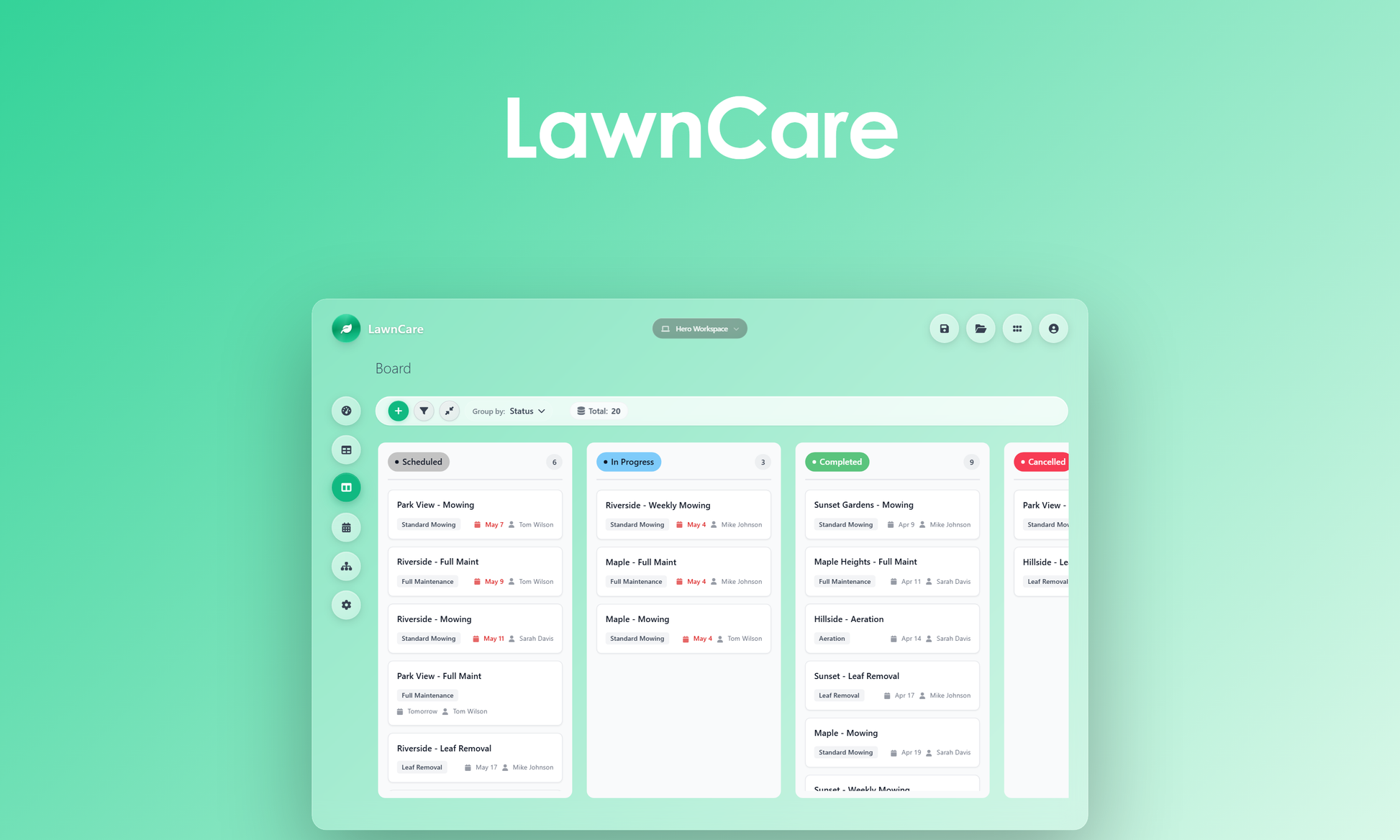 LawnCare - kanban