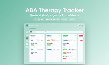 ABA Therapy Tracker - Kanban
