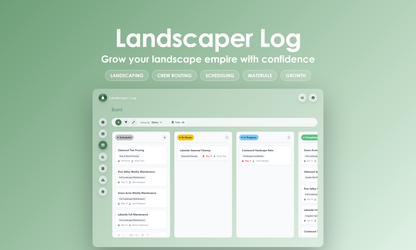 Landscaper Log - Kanban