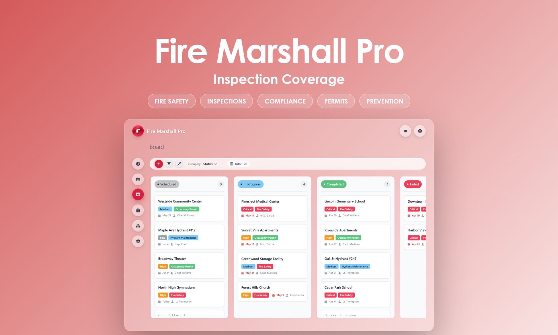 Fire Marshall Pro - Kanban