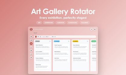Art Gallery Rotator - Kanban