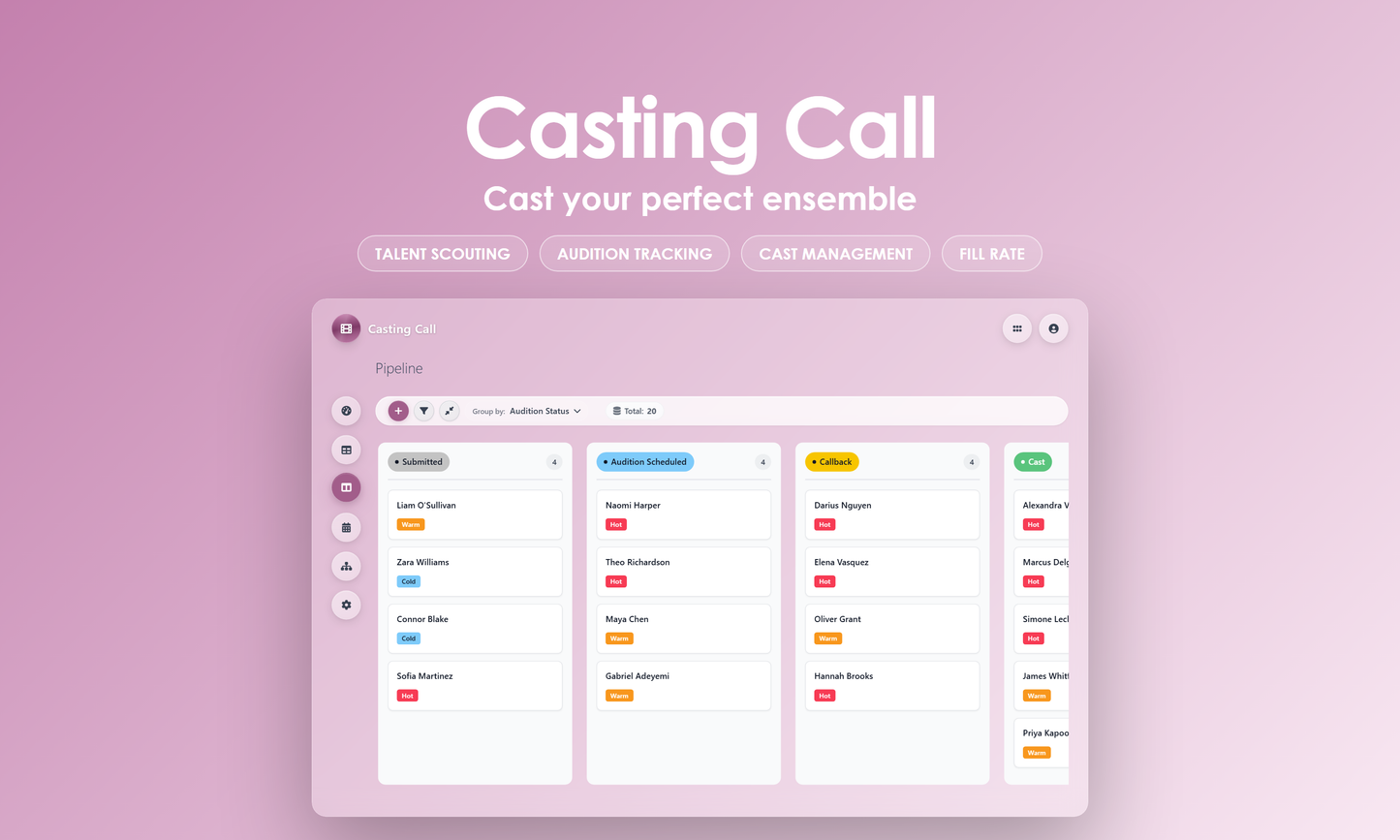 Casting Call - Kanban