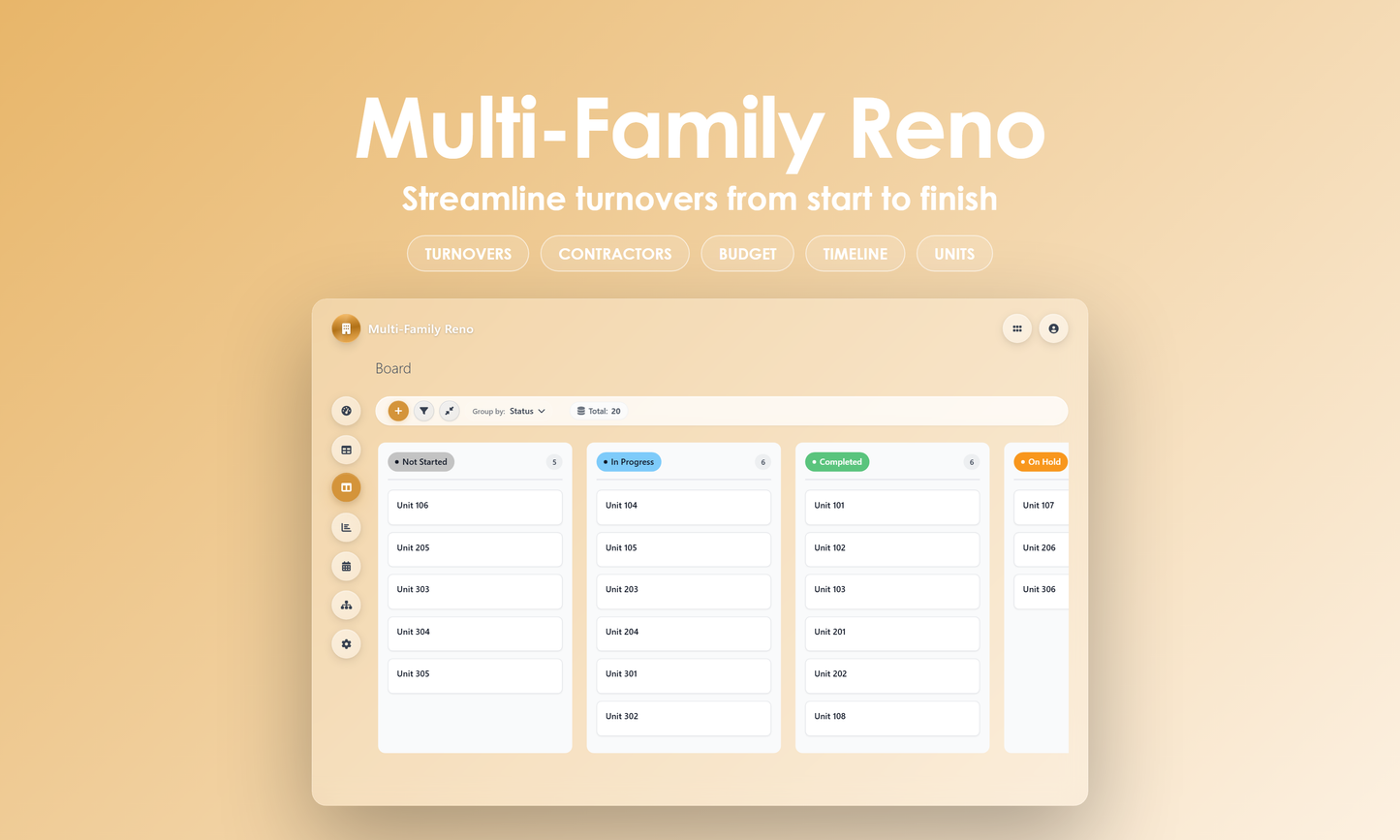Multi-Family Reno - Kanban