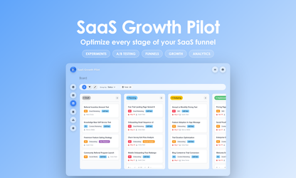 SaaS Growth Pilot - Kanban