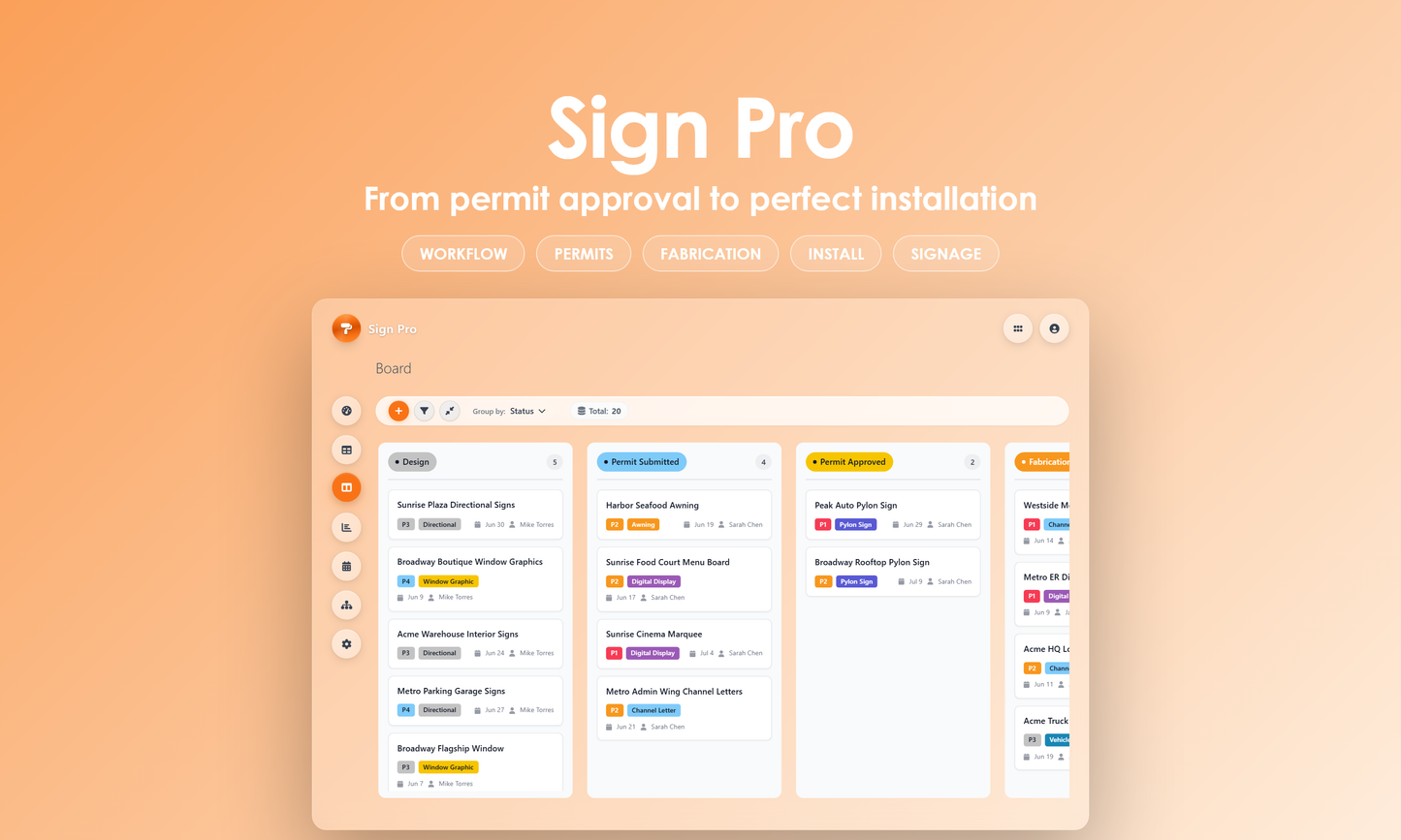 Sign Pro - Kanban