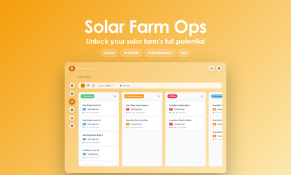 Solar Farm Ops - Kanban