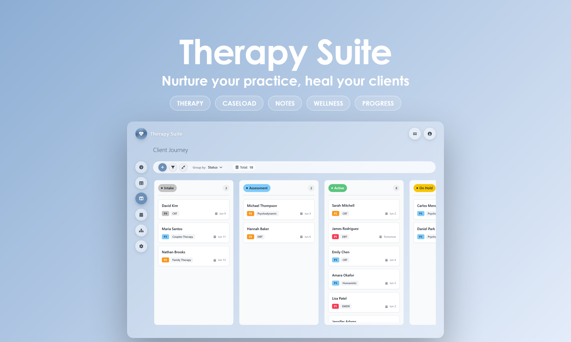 Therapy Suite - Kanban