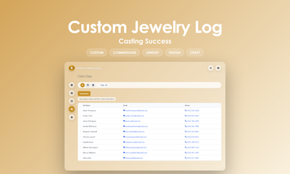 Custom Jewelry Log - Manage