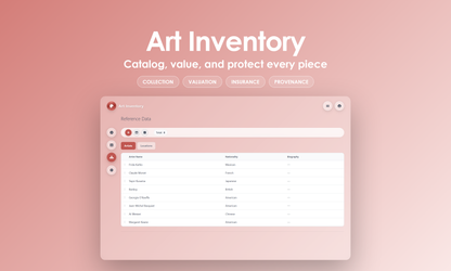 Art Inventory - Manage