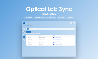 Optical Lab Sync - Manage