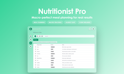 Nutritionist Pro - Manage