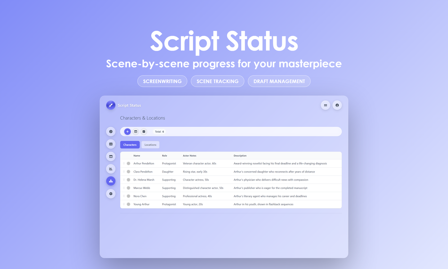 Script Status - Manage