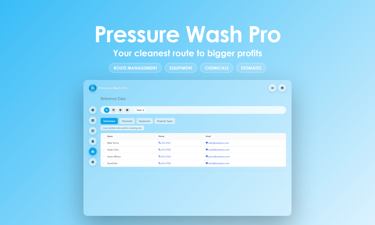 Pressure Wash Pro - Manage