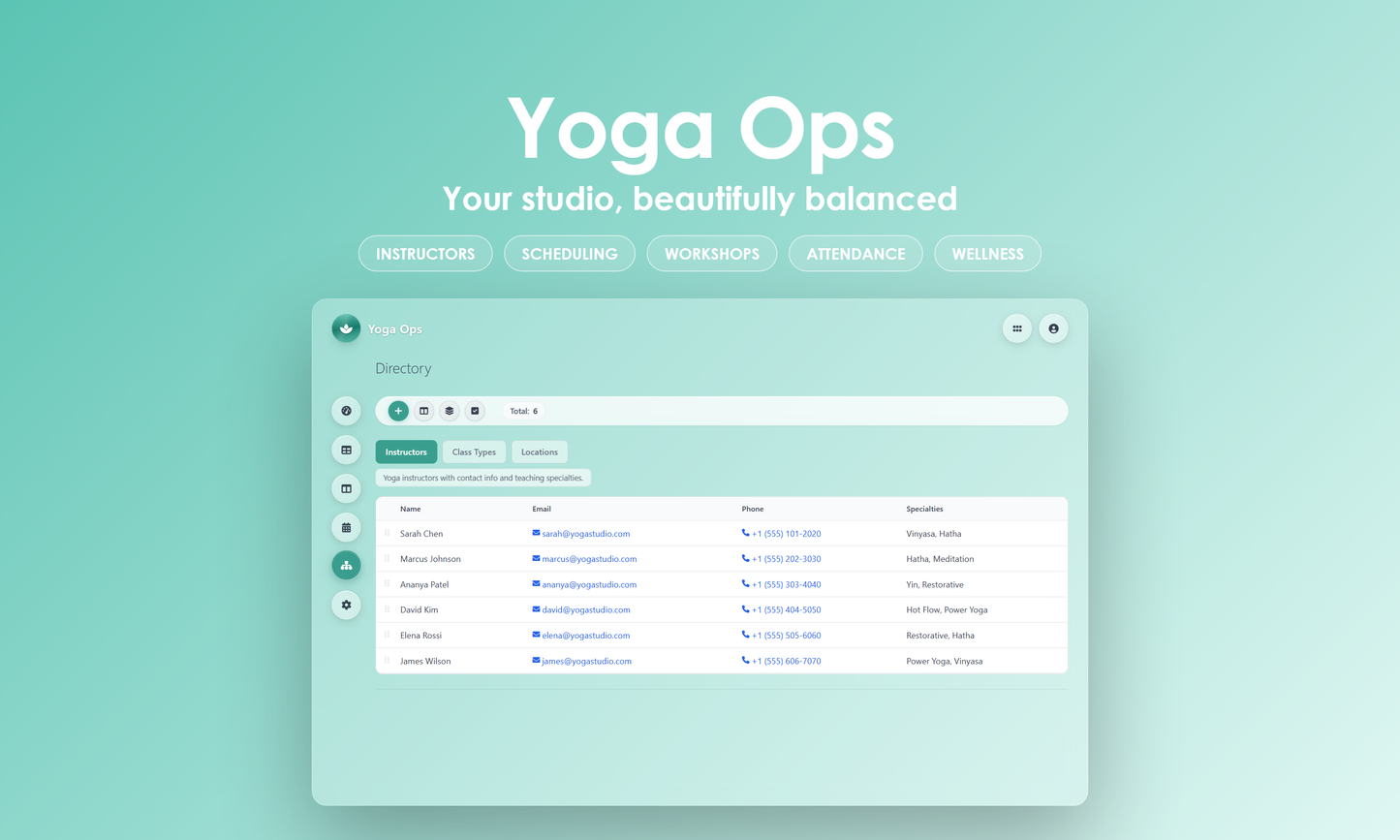 Yoga Ops - Manage