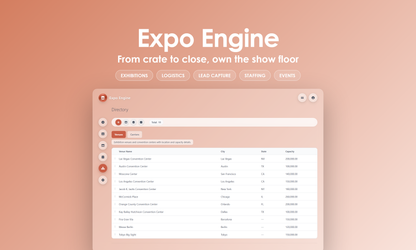 Expo Engine - Manage
