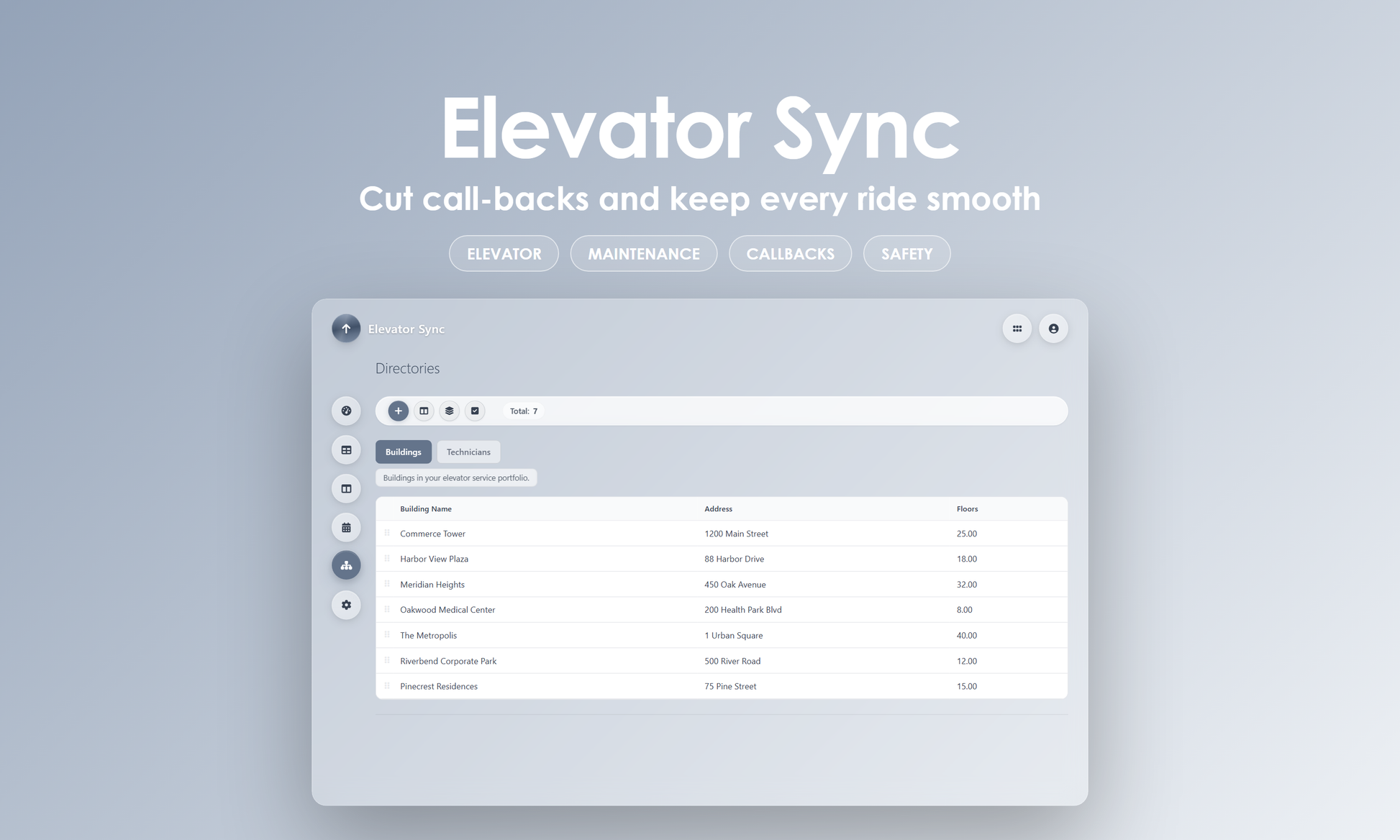 Elevator Sync - Manage