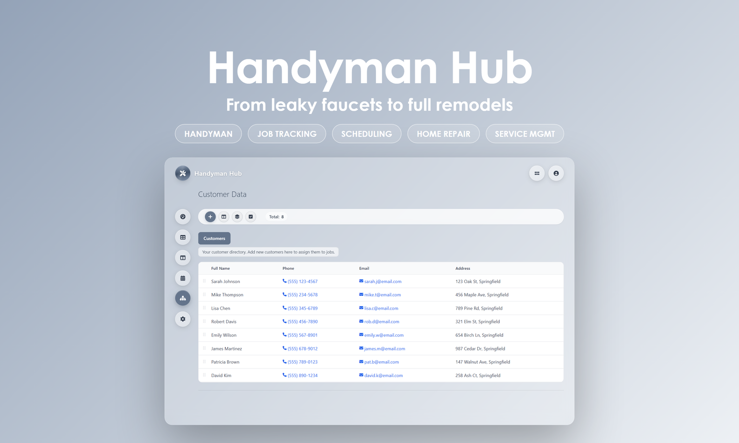 Handyman Hub - Manage