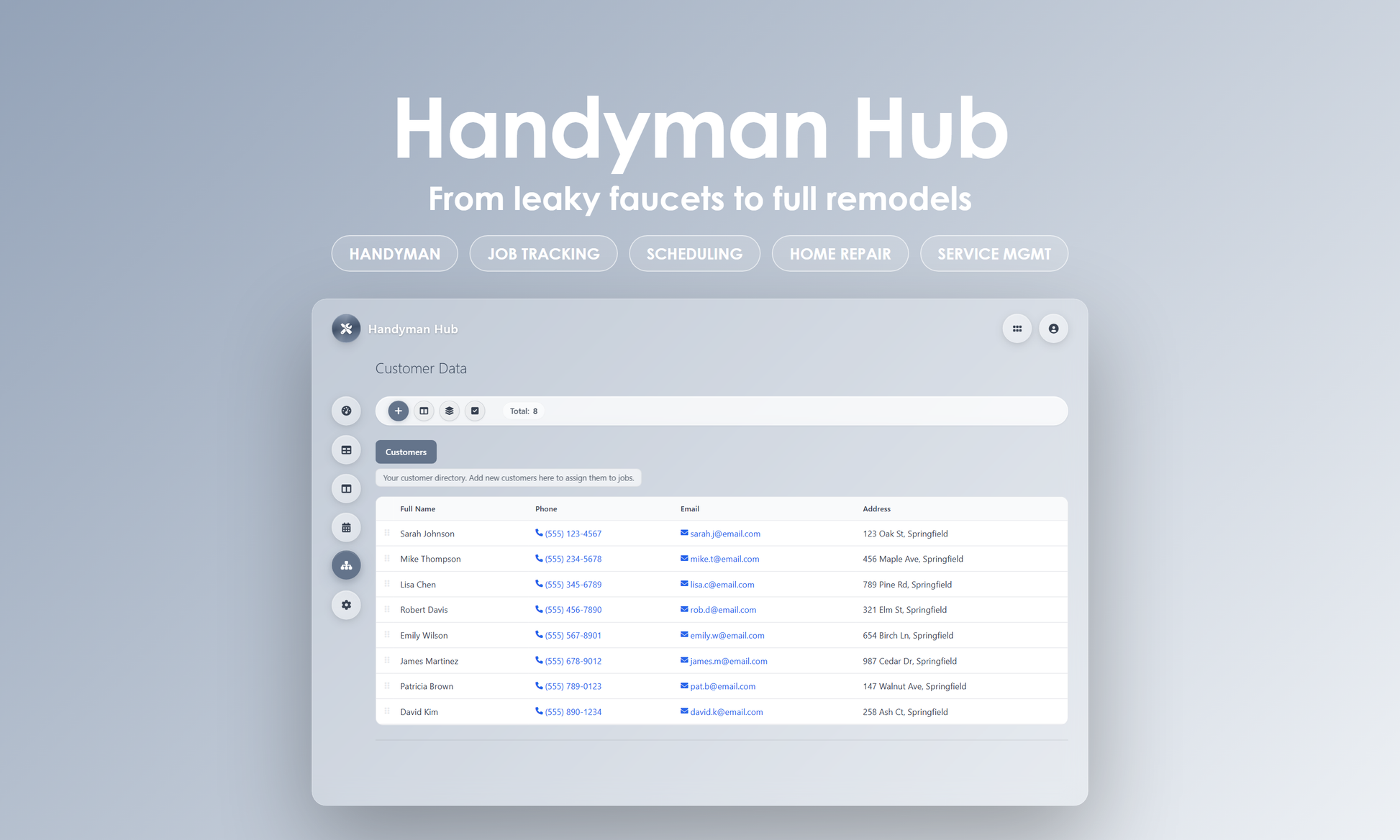 Handyman Hub - Manage