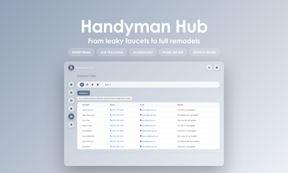 Handyman Hub - Manage