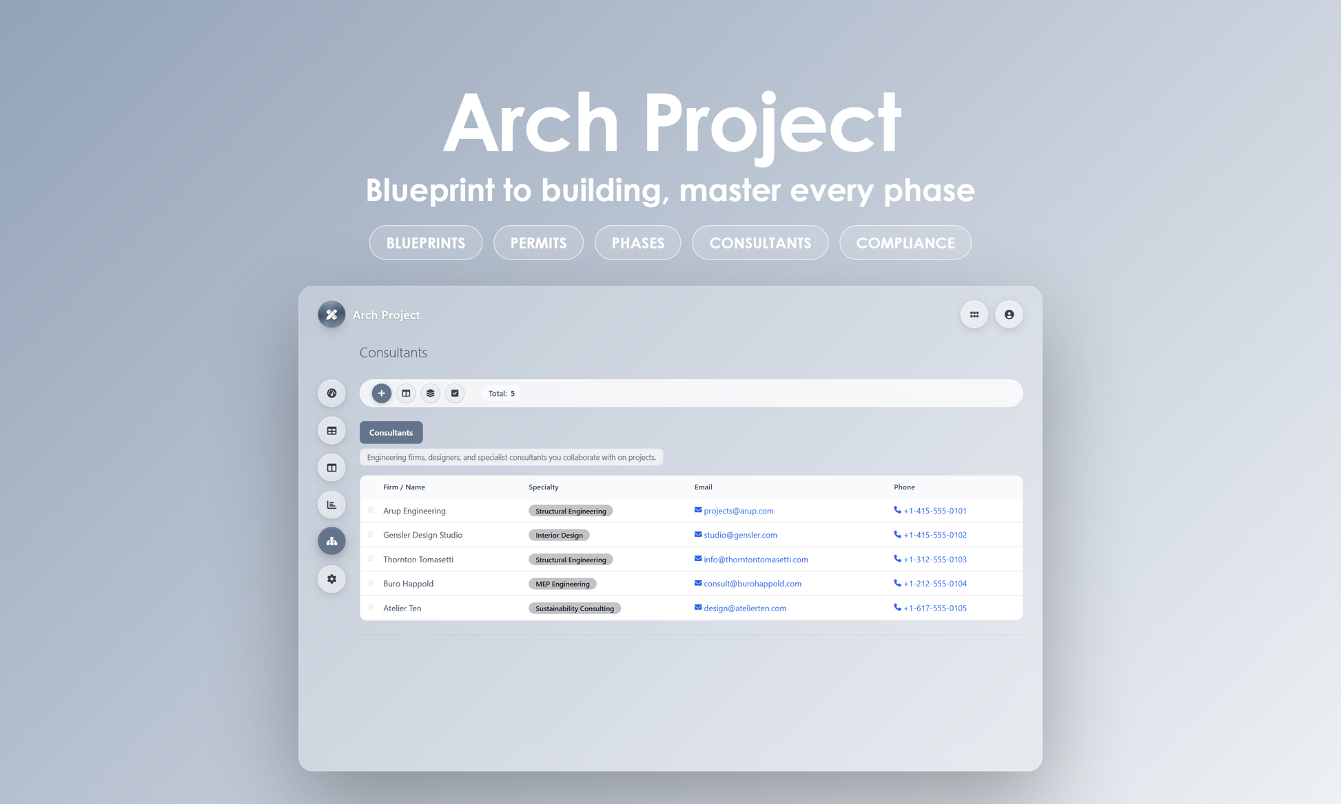 Arch Project - Manage