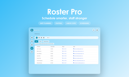 Roster Pro - Manage
