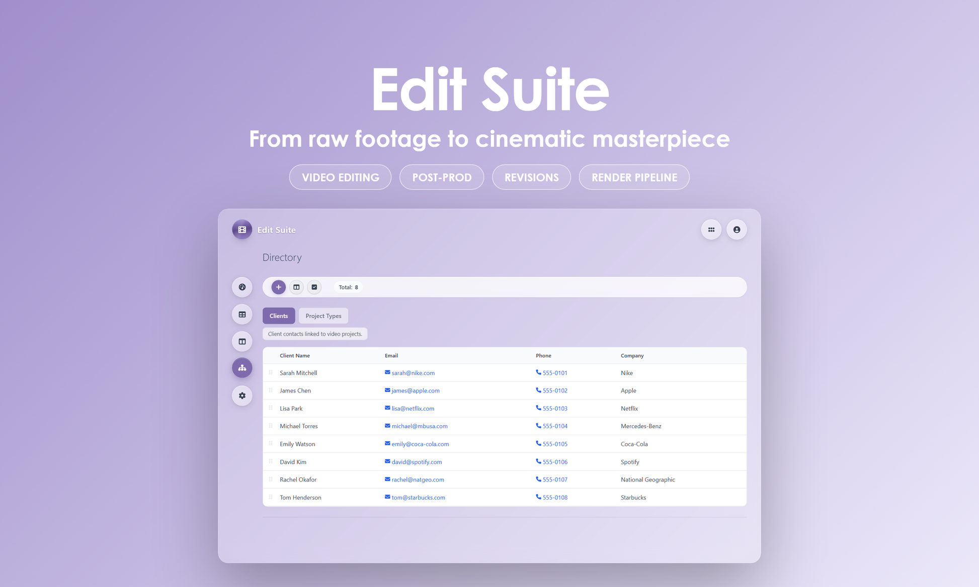 Edit Suite - Manage