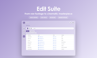 Edit Suite - Manage