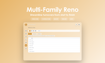Multi-Family Reno - Manage