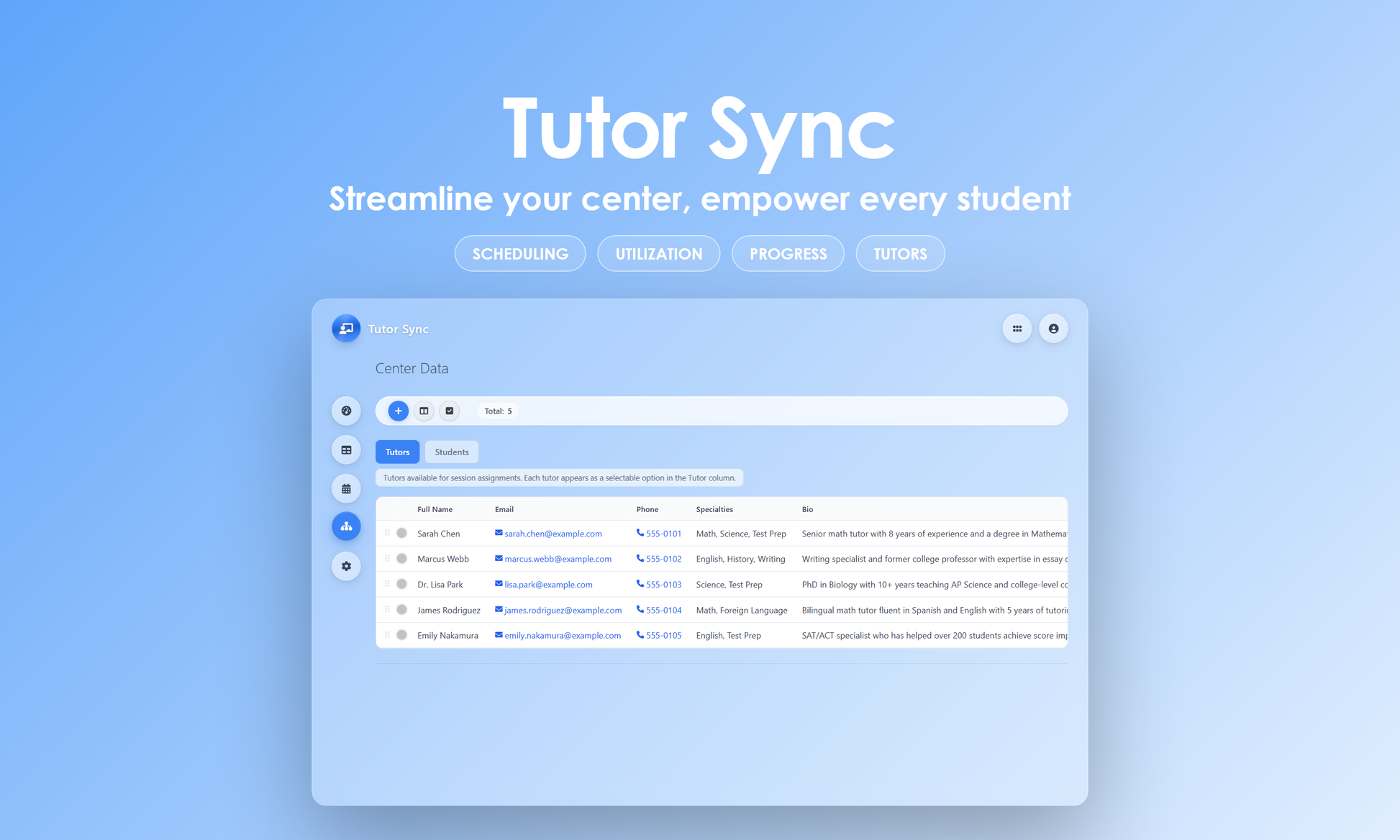 Tutor Sync - Manage
