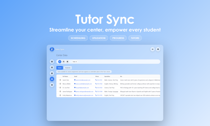 Tutor Sync - Manage
