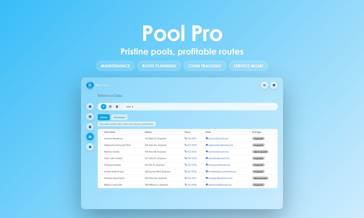 Pool Pro - Manage