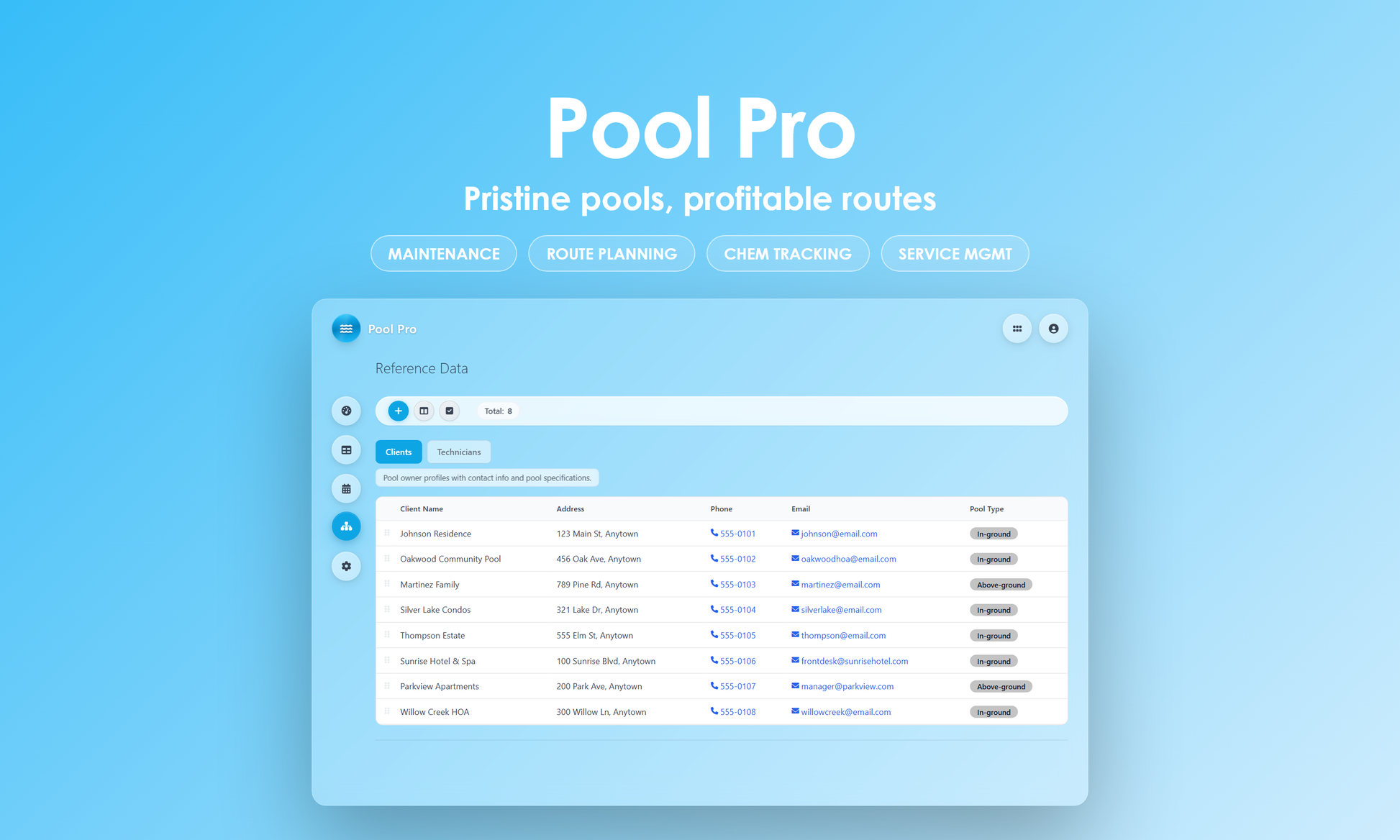 Pool Pro - Manage