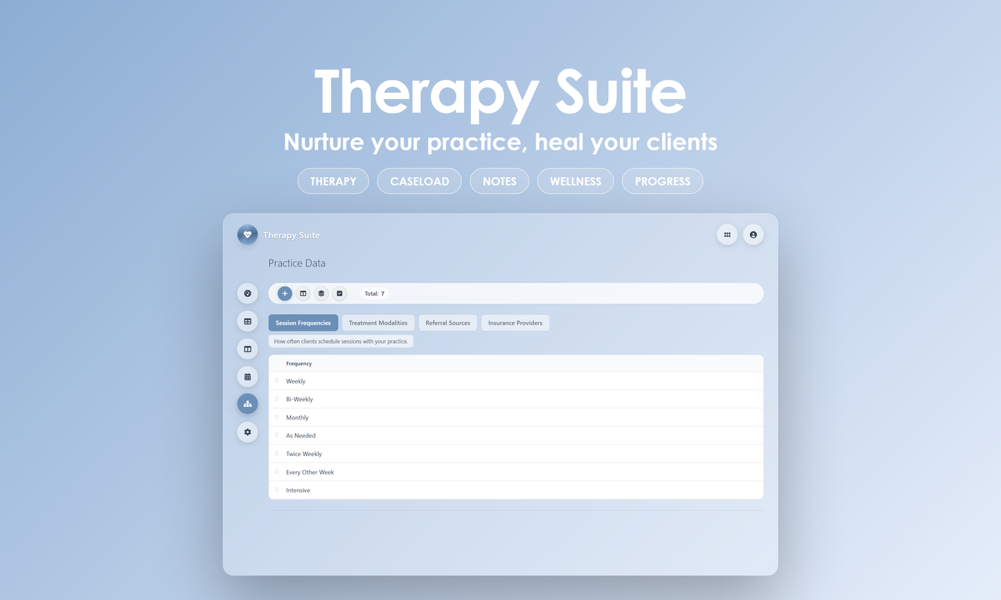 Therapy Suite - Manage