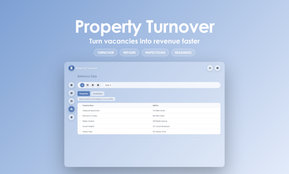 Property Turnover - Manage