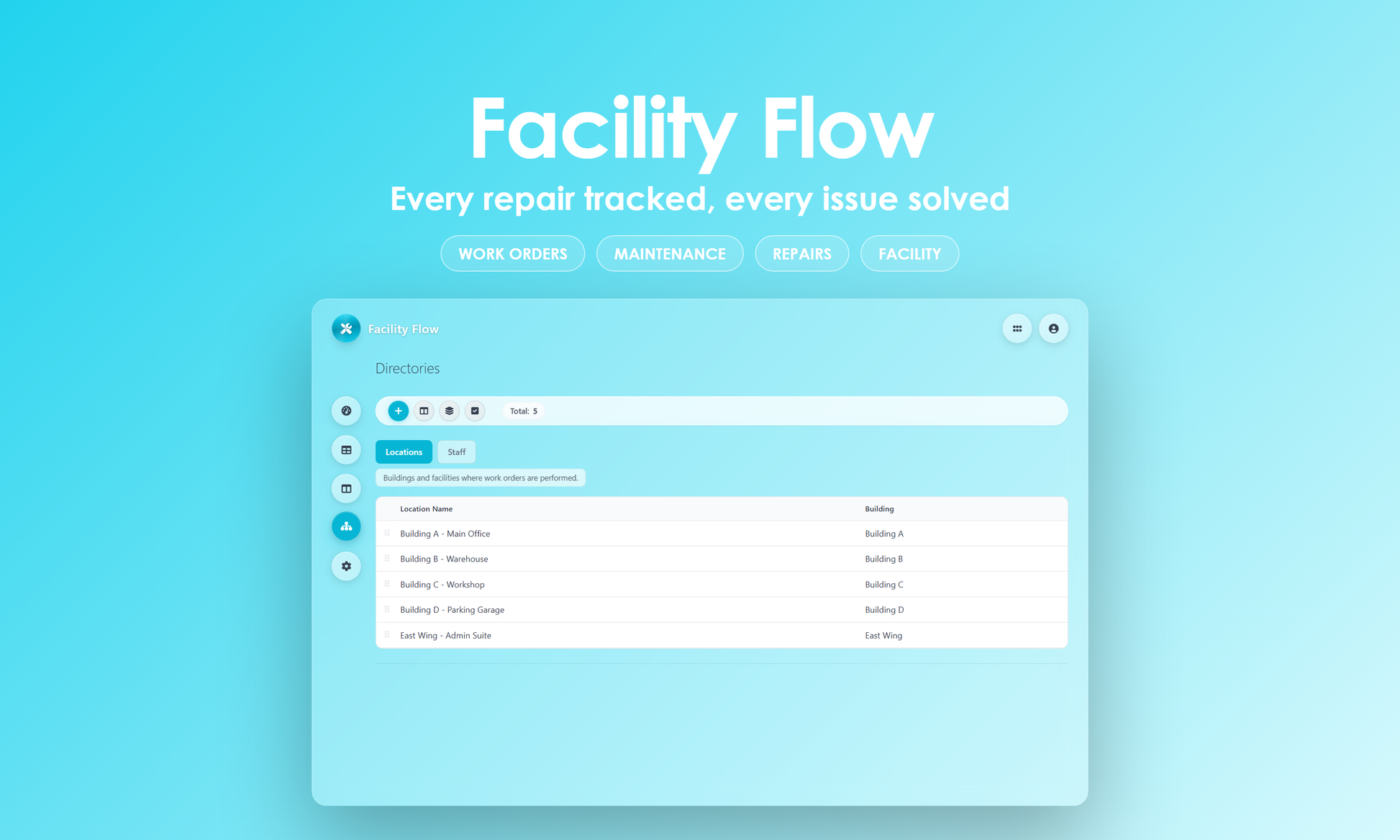 Facility Flow - Manage