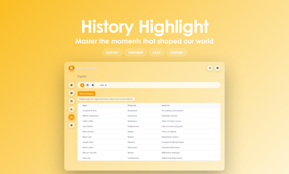 History Highlight - Manage