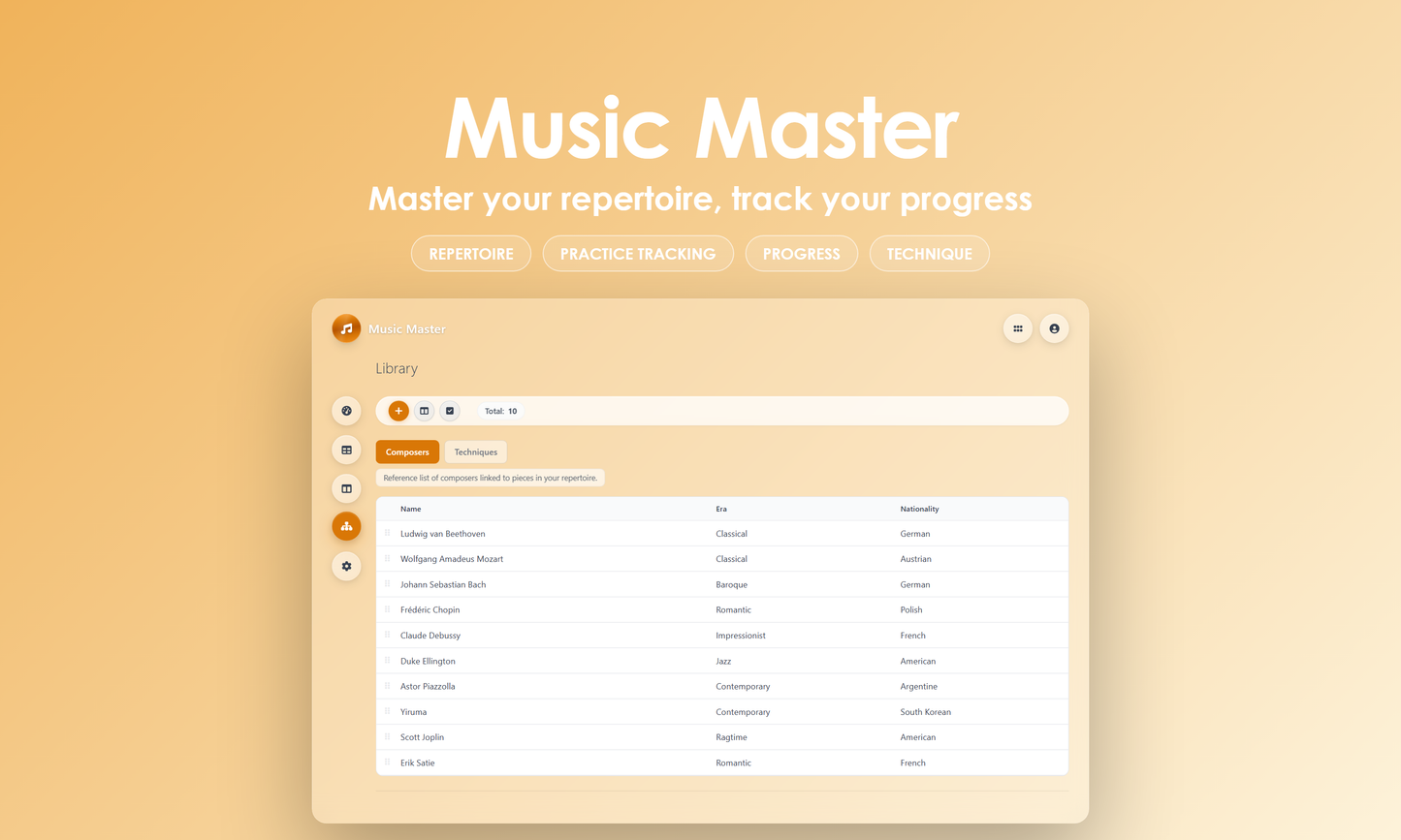 Music Master - Manage
