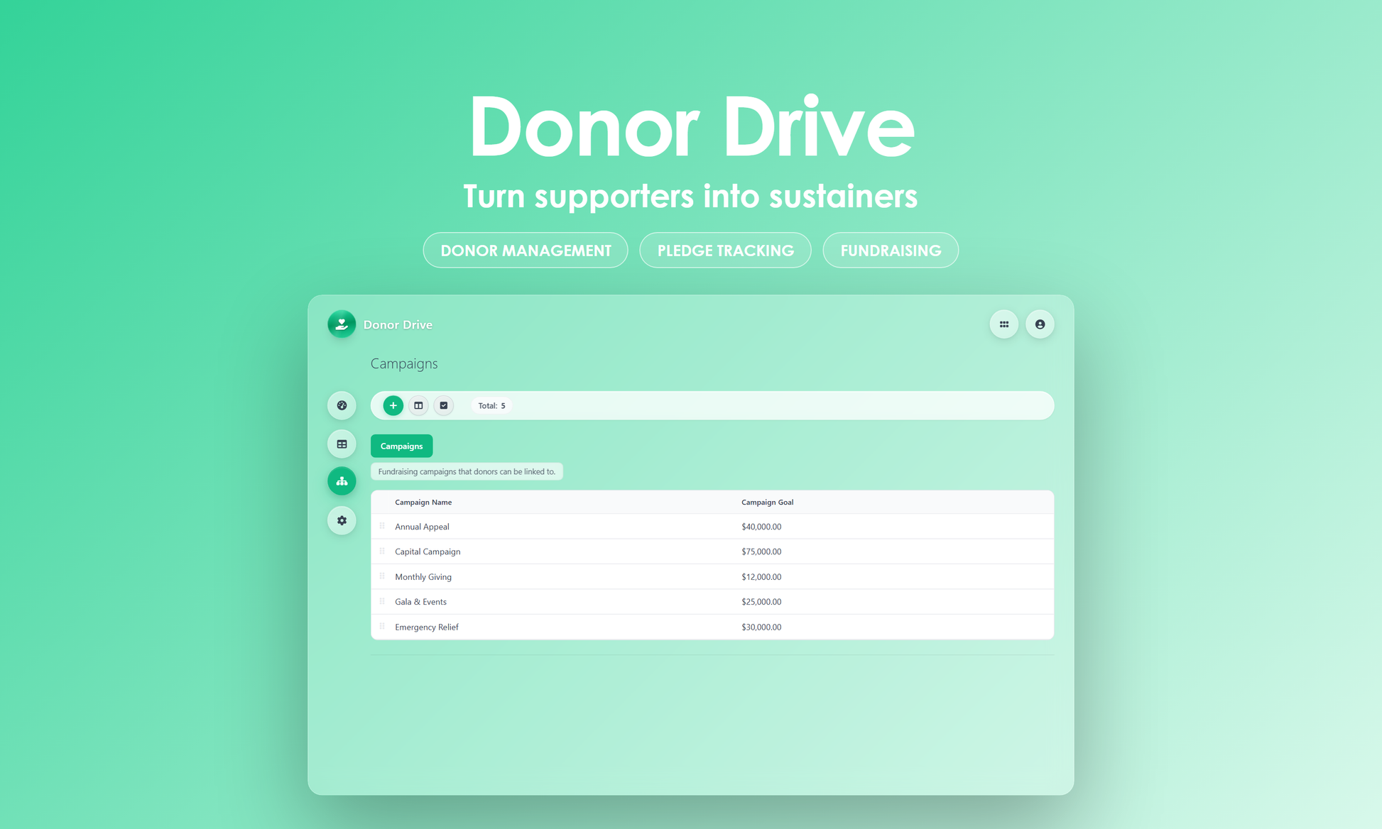 Donor Drive - Manage