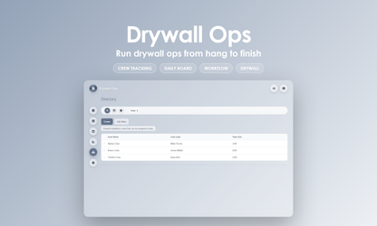 Drywall Ops - Manage